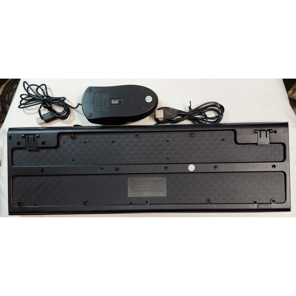 Deiog Wired Keyboard & Mouse Combo USB Black 